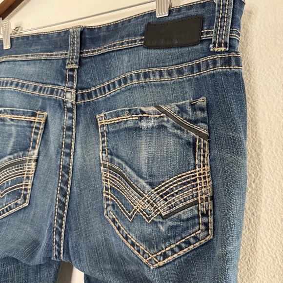 Buckle Black Denim Size 34 Regular Fit Distressed Fade No. 3 Style# BBLA313 BKE - Picture 3 of 13